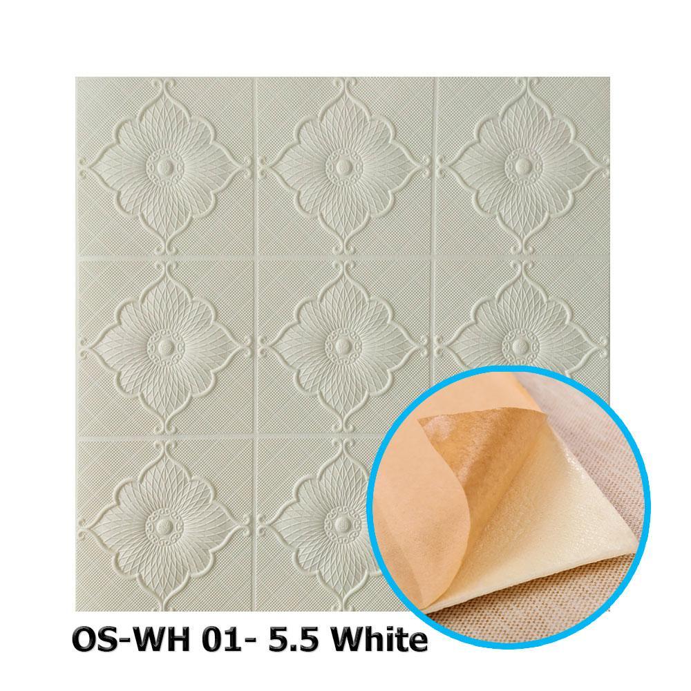 163 Панель потолочная 3D OS-WH 01- 5.5 White 700*700*5,5mm