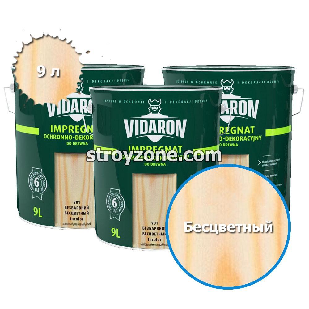 Vidaron Импрегнат защитно-декоративное средство для древесины (бесцветный) V01, 9 л.