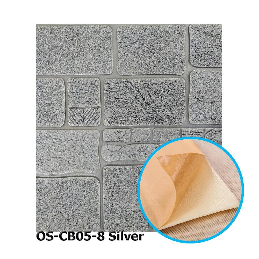 153 Панель стеновая 3D 700х700х8мм OS-CB05-8 Silver