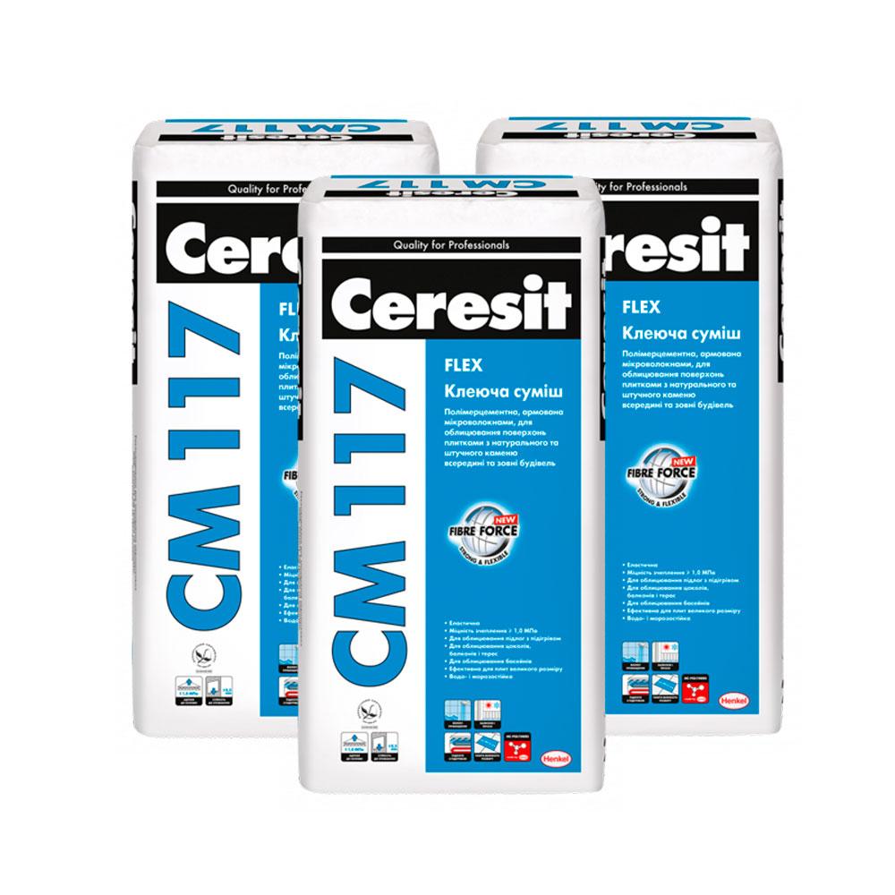 СМ-117 CERESIT, клей для плитки flexible