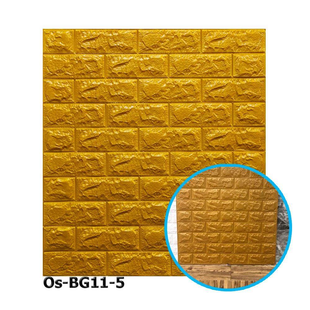 11-5 Панель стеновая 3D 700х770х5мм ЗОЛОТО 11 (кирпич) Os-BG11-5 (5 миллиметров)