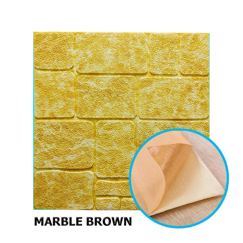 152 Панель стеновая CULTURAL STONE F (культурный камень) 700х700х7мм MARBLE BROWN (коричневый мрамор