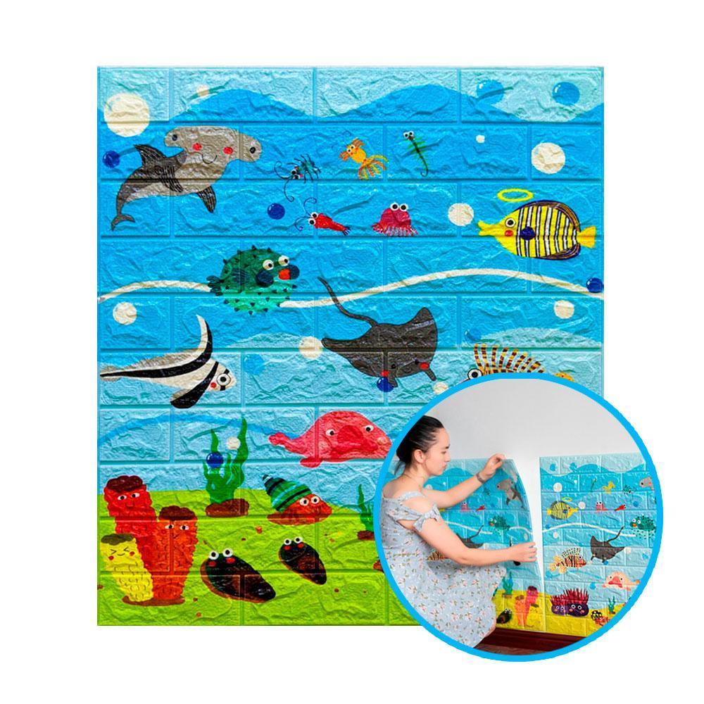 103 Панель детская 3D 700х770х6мм Fish (подводный мир) OS-CT 02-5 (5 миллиметров)