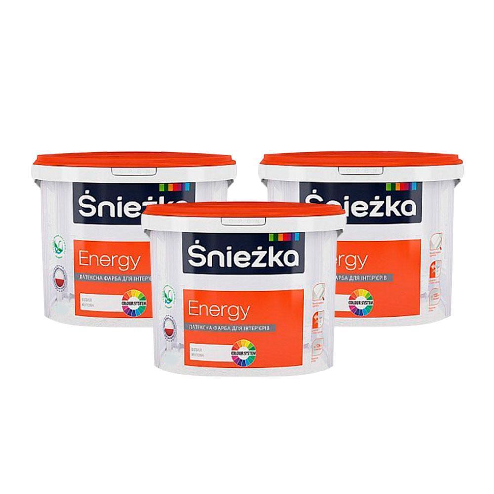Sniezka Energy Ллатексная матовая краска, 1,4 кг.