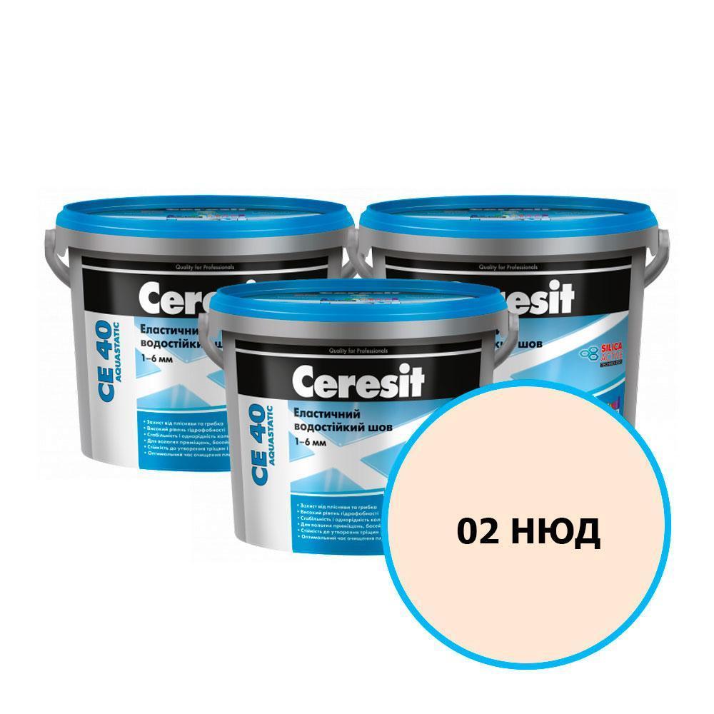 Ceresit СЕ 40 Цветной шов водост. (02 Нюд), 2 кг.