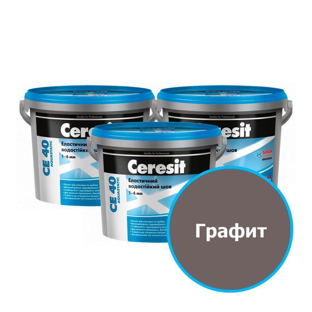 Ceresit СЕ 40 Цветной шов водост. (16 Графит), 5 кг.