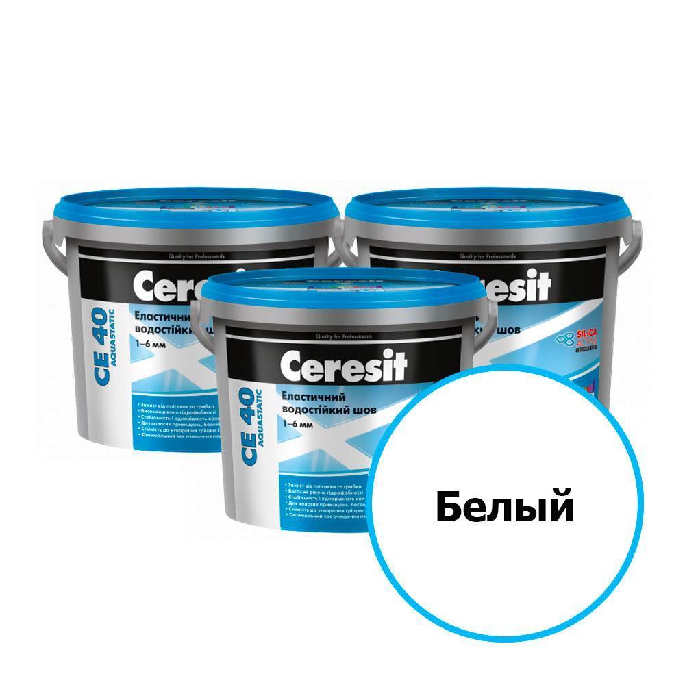 Ceresit СЕ 40 Цветной шов водост. (01 Белый), 5 кг.