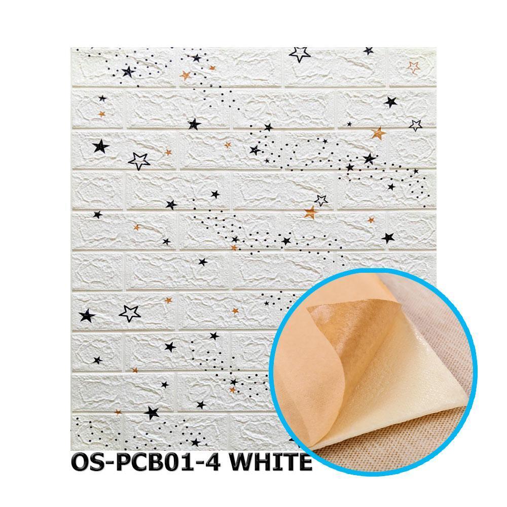 21 Панель стеновая 3D 700х770х5мм звезды 21 (кирпич) OS-PCB01-4 WHITE