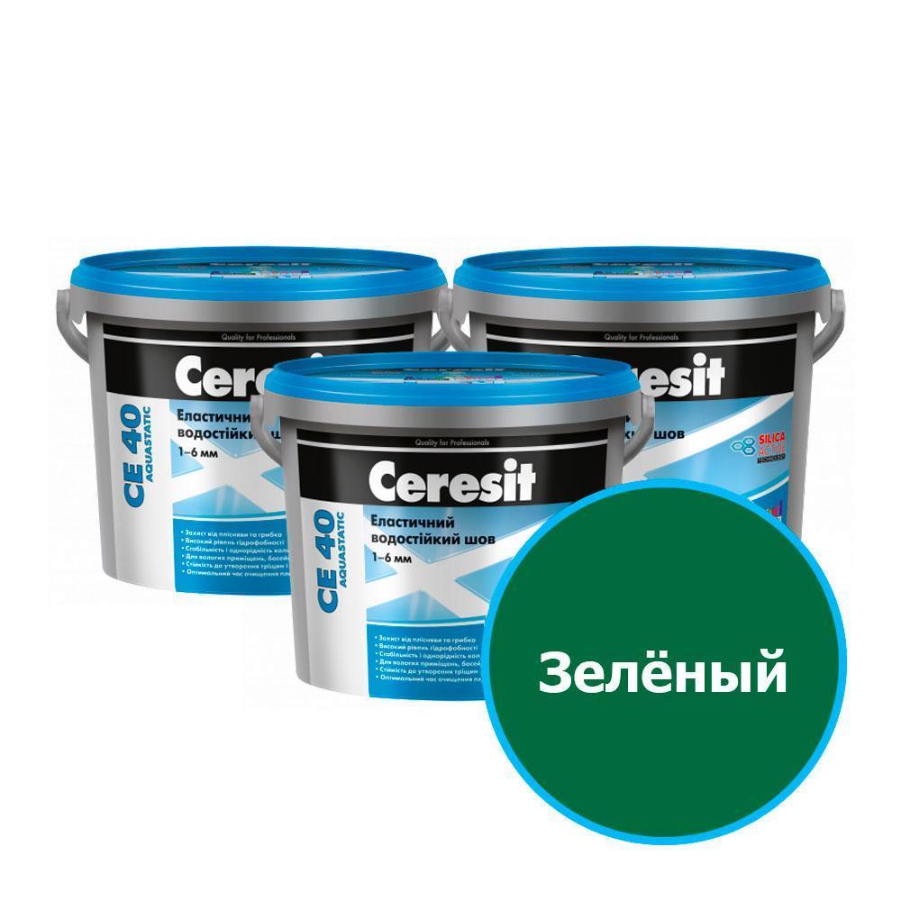 Ceresit СЕ 40 Цветной шов водост. (70 Зелёный), 2 кг.