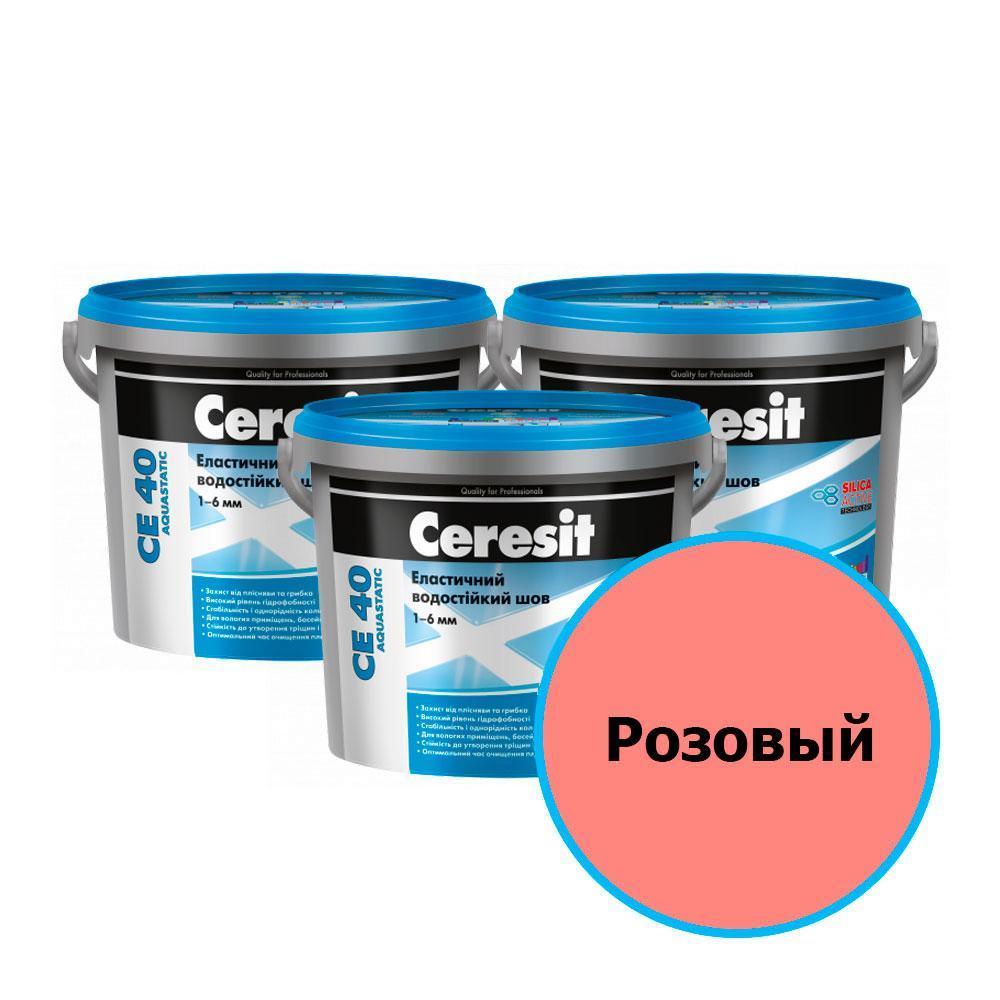Ceresit СЕ 40 Цветной шов водост. (34 Розовый), 2 кг.