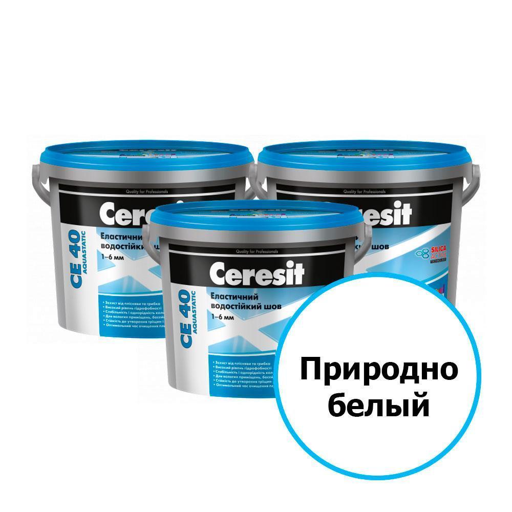 Ceresit СЕ 40 Цветной шов водост. (03 Природно-белый), 2 кг.