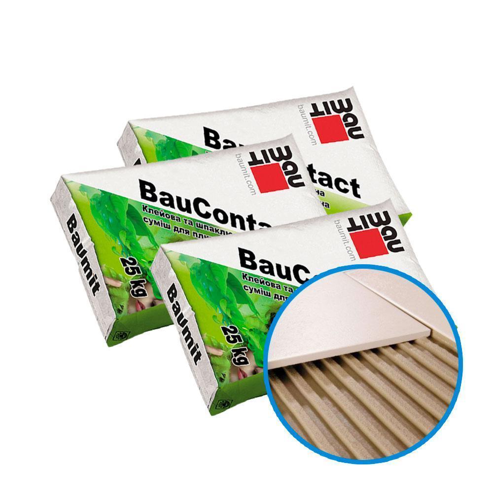 Bau Contact Baumit, смесь для приклеивания и защиты утеплителя ППС
