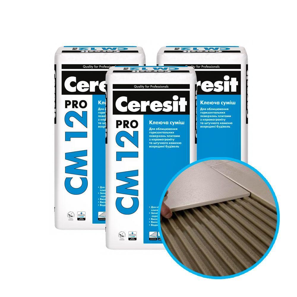 Ceresit CM 12 Pro Клеящая смесь для плит на пол, 27 кг.