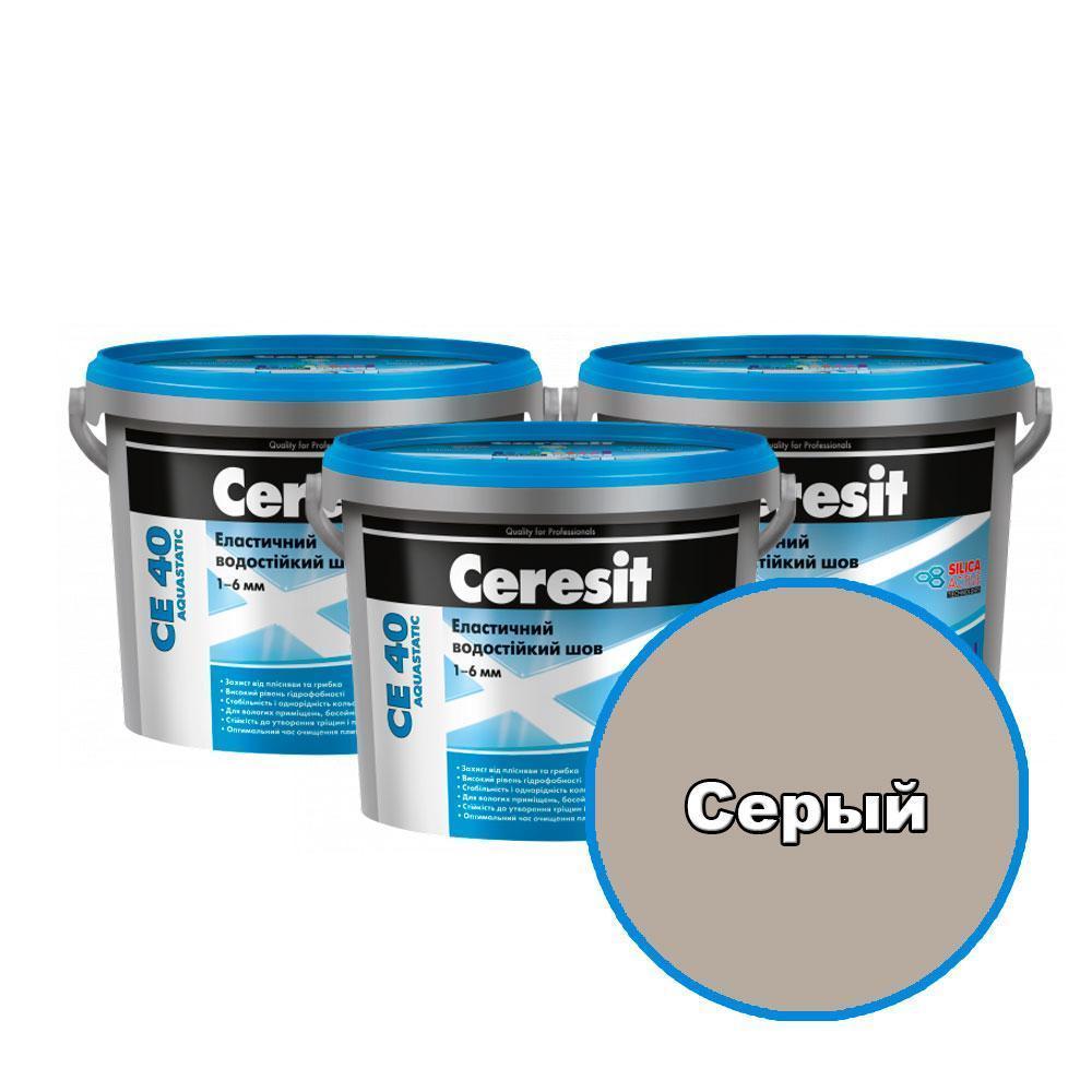 Ceresit СЕ 40 Цветной шов водост. (Серый), 5 кг.