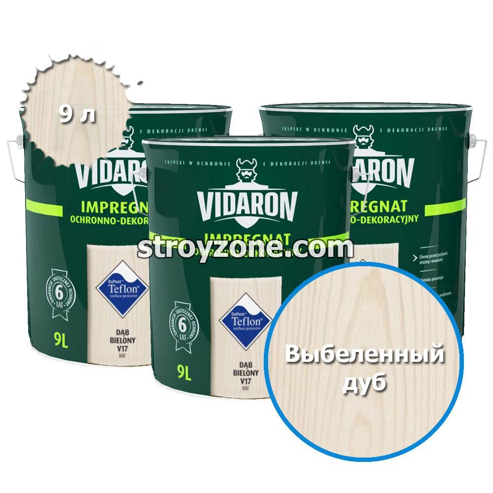 Vidaron Импрегнат защитно-декоративное средство для древесины (Выбеленный дуб) V17, 9 л.