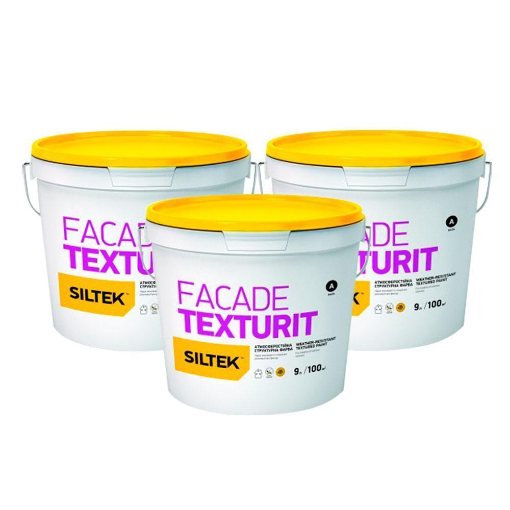Faсade Texturit, SILTEK, Краска  структурная для фасадных работ,  база TА